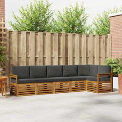 Specifications of 6-Piece Outdoor Sofa Set with Acacia Frame