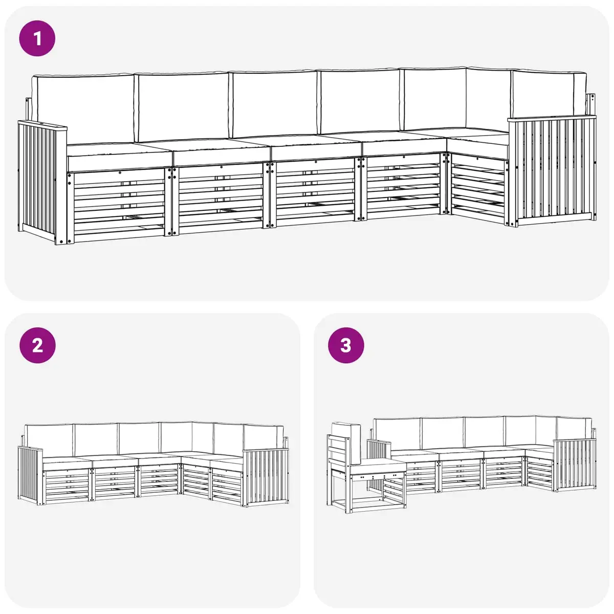 Modular Outdoor Sectional Sofa Set
