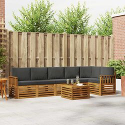 Sectional Sofa Set 7 Piece Outdoor Garden Patio Furniture Modular Rearrangeable