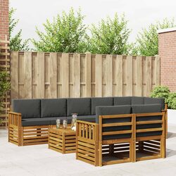 9 Piece Outdoor Sectional Sofa Set – Dimensions & Materials Listed
