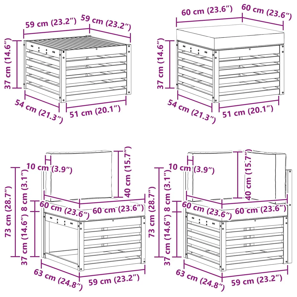 8-Piece Outdoor Sofa Set