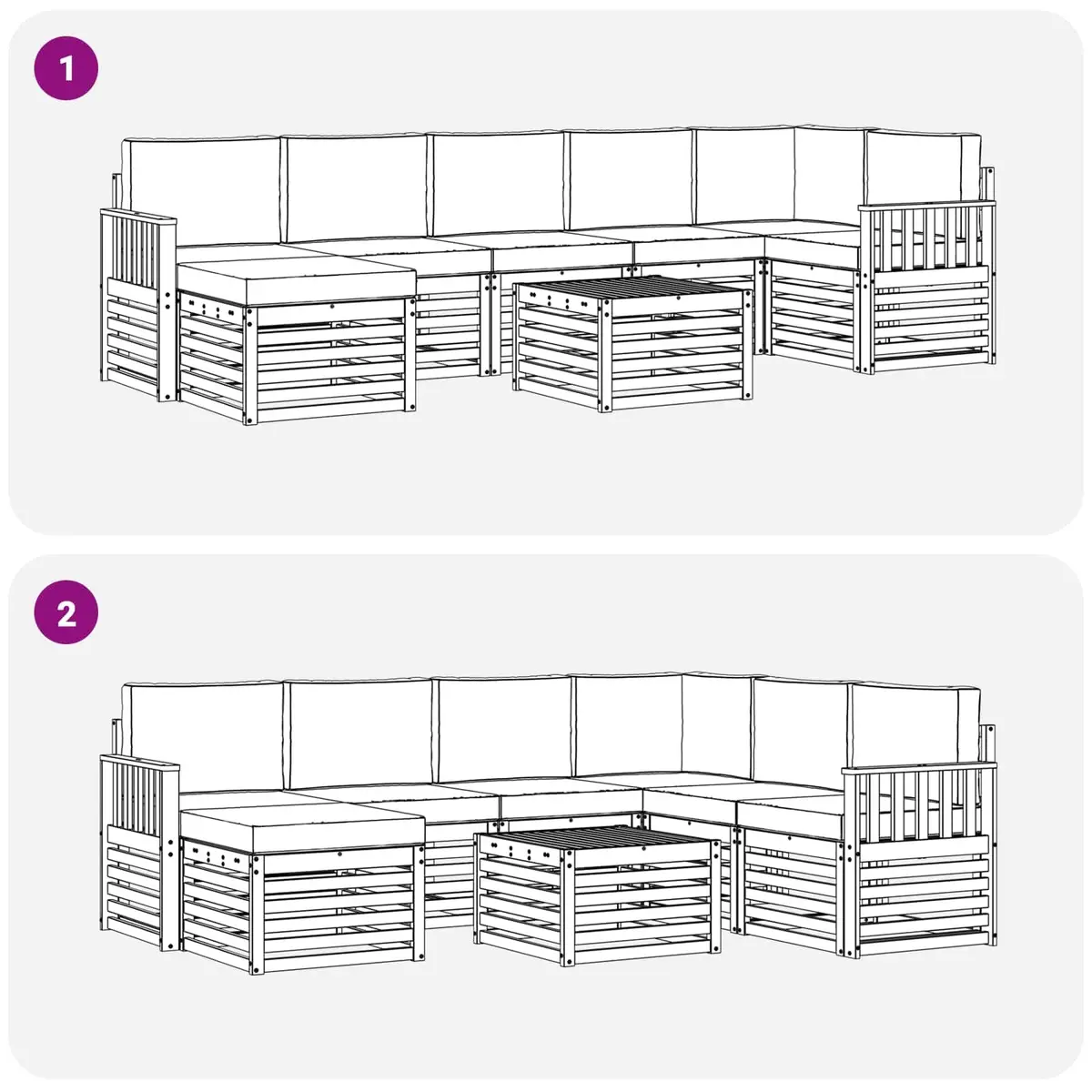 8-Piece Outdoor Sofa Set