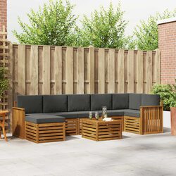 Specifications of 8-Piece Garden Furniture Set in Solid Wood