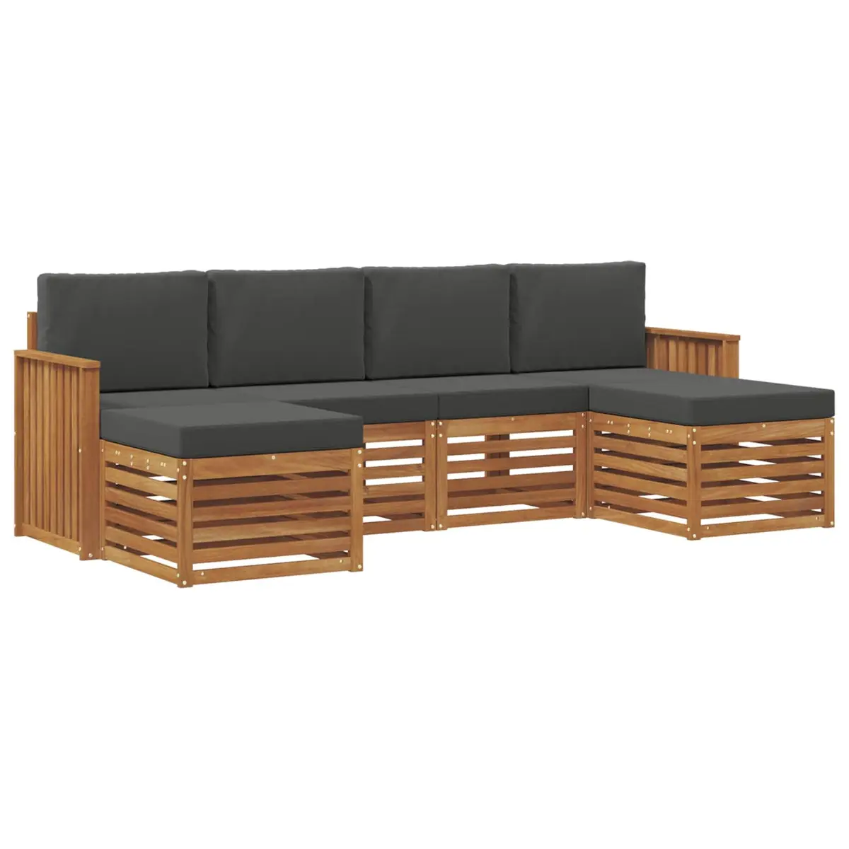 6 Piece Modular Outdoor Sofa Set