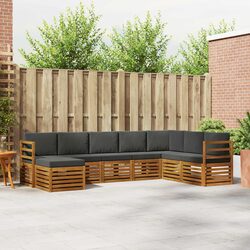 Specifications for 8-Piece Acacia Wood Sofa Set