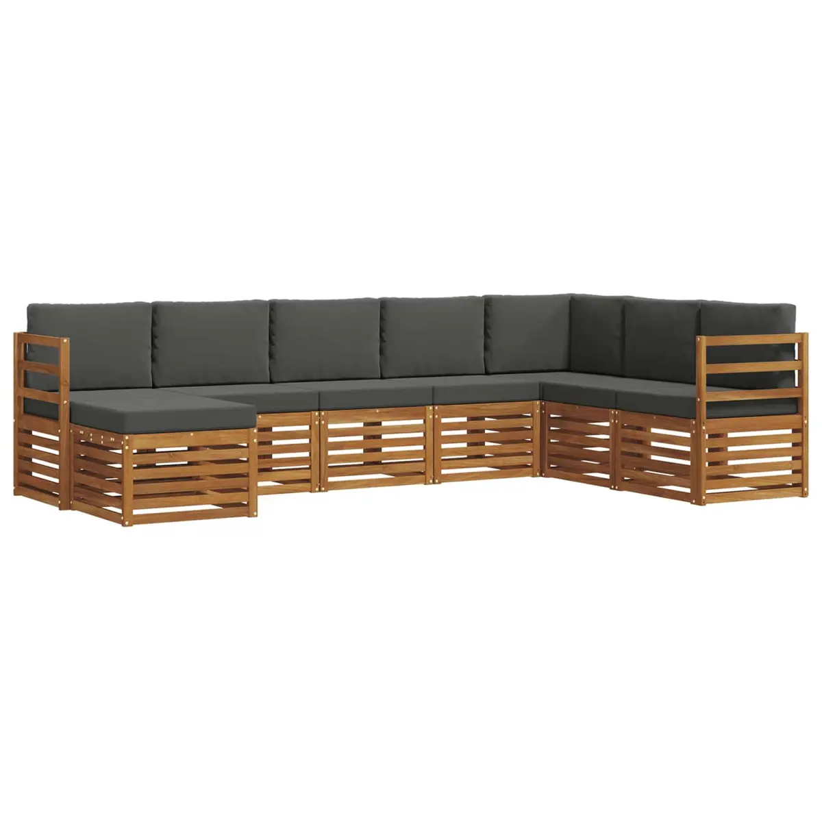 8-Piece Acacia Wood Sofa Set
