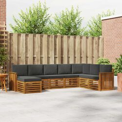 Specifications of 8-Piece Solid Acacia Wood Patio Set