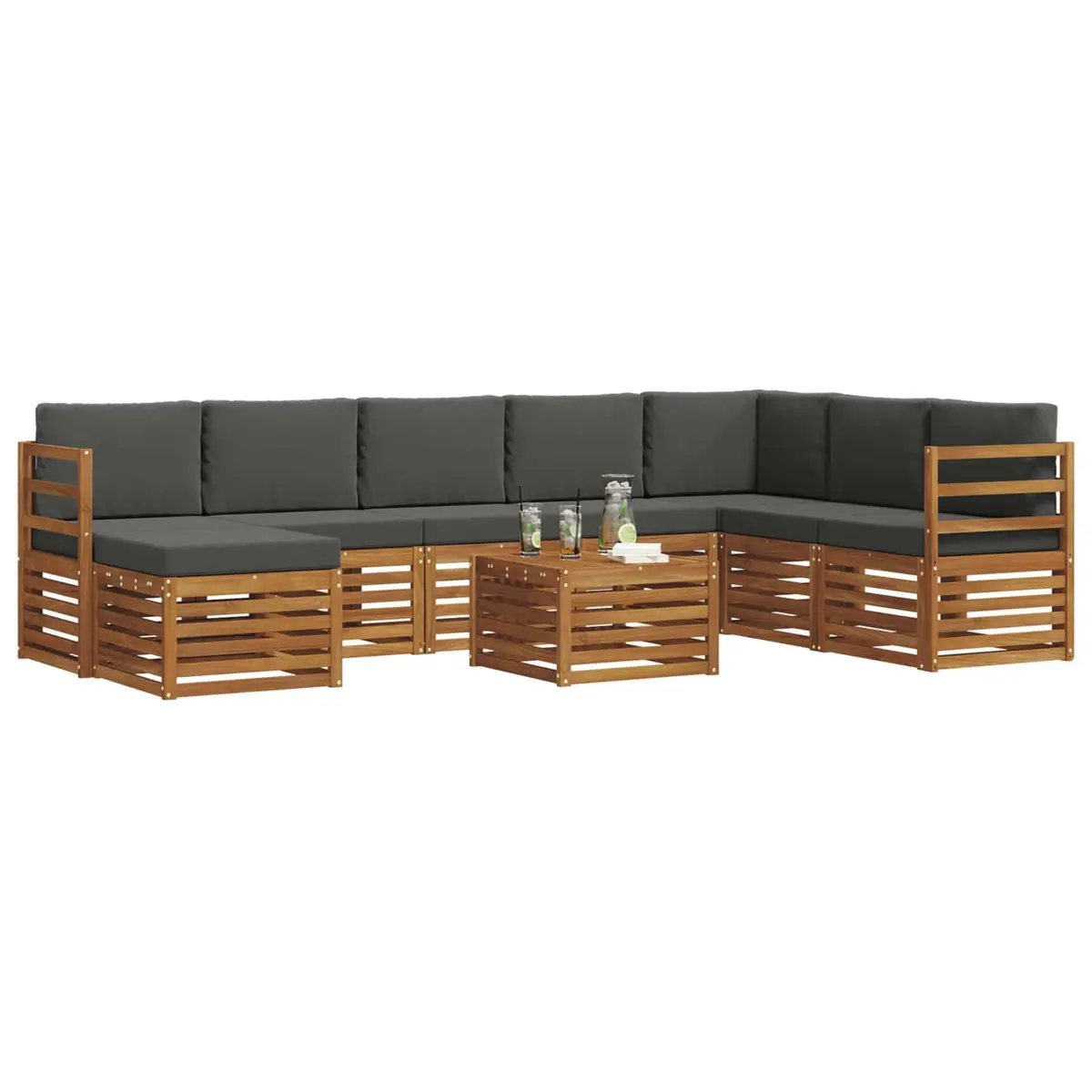 9-Piece Modular Outdoor Sofa Set