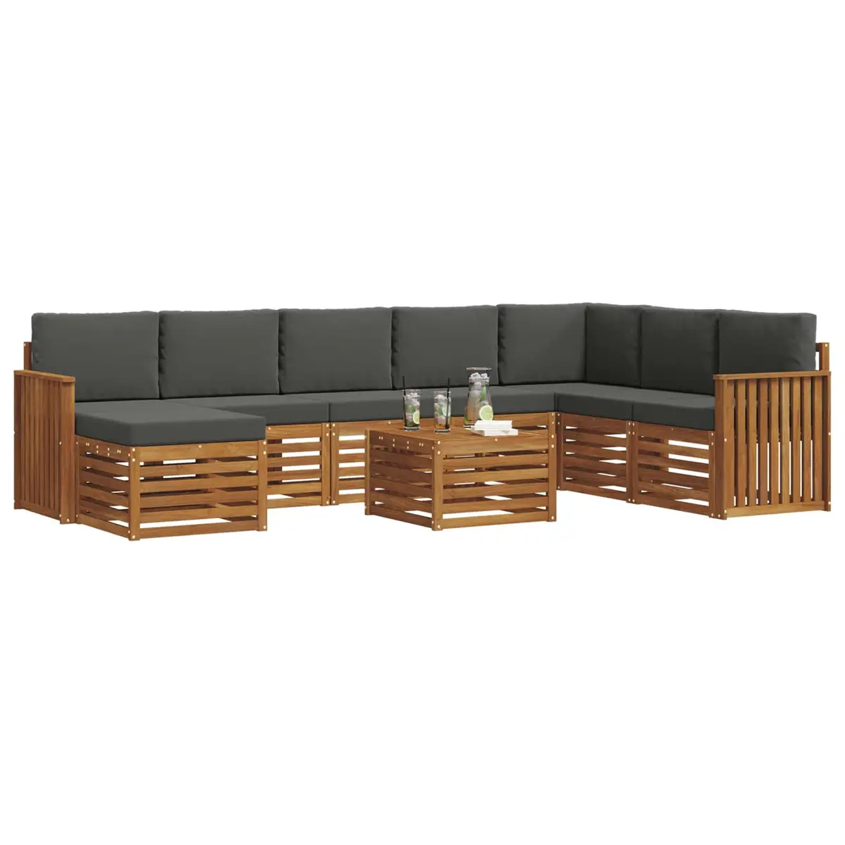 9-Piece Modular Outdoor Sofa Set