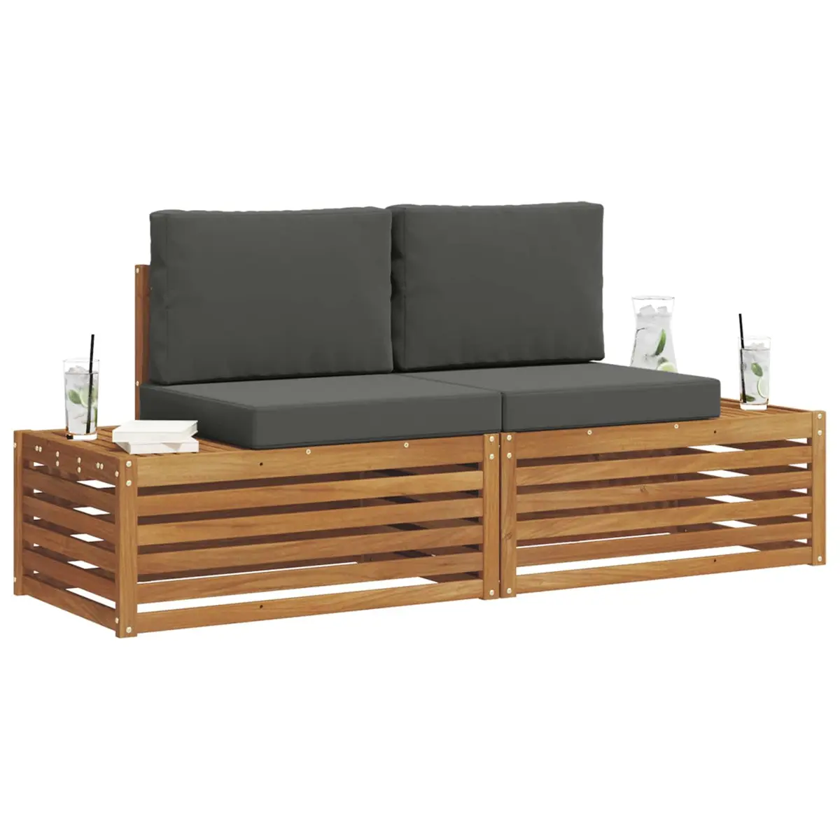 Outdoor Sectional Sofa Set Garden Furniture 2 Piece
