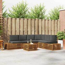 7-Piece Modular Sectional Sofa Set for Outdoor Use