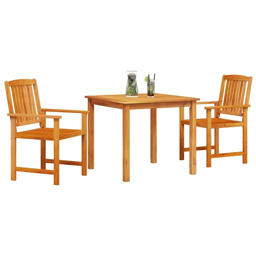 3-Piece Acacia Wood Garden Dining Set