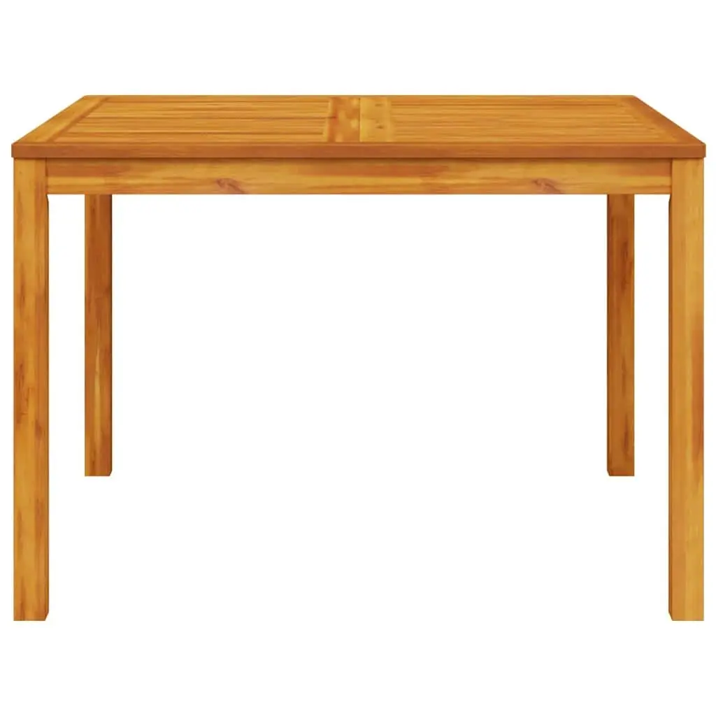 Garden Dining Set Outdoor 5 Pieces Brown Solid Acacia Wood
