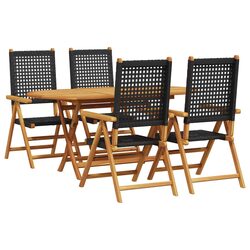 Specifications of the 5-Piece Folding Garden Dining Set