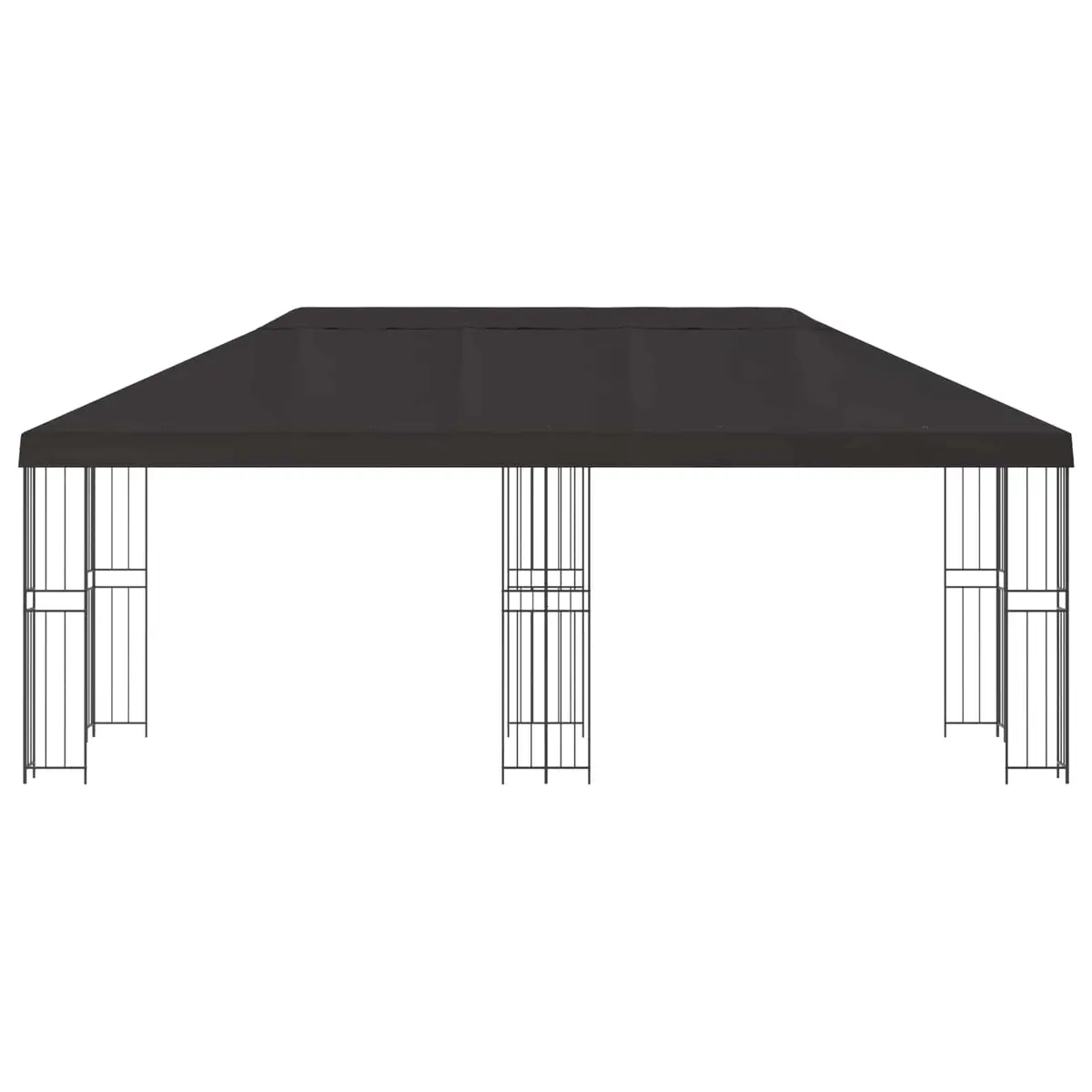 Garden Gazebo Outdoor Canopy 6x3m with Mesh Sidewalls Anthracite for Patio