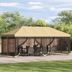 Mesh-Sided Gazebo 6 x 3 m for Outdoor Spaces