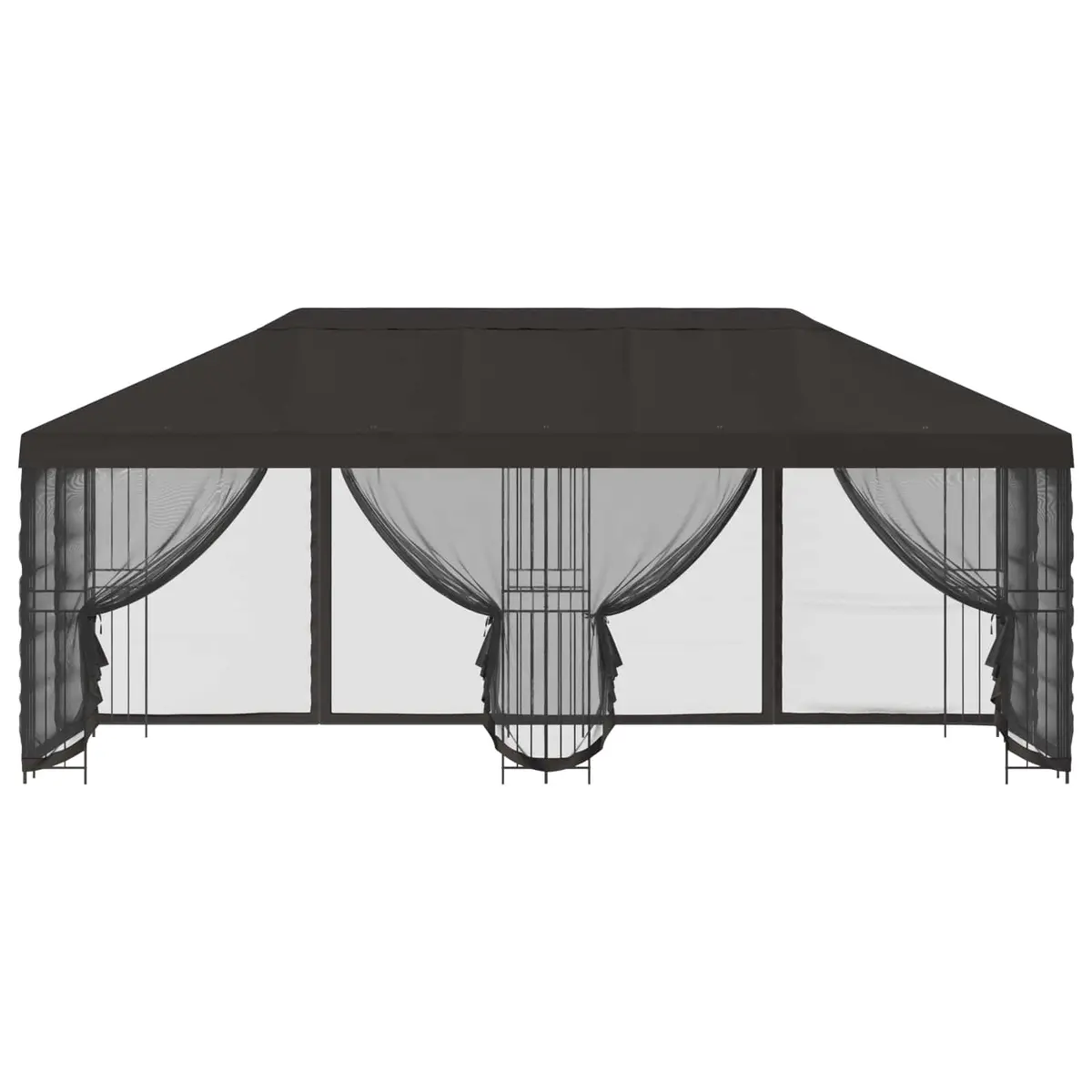 Garden Gazebo Outdoor 6x3m Anthracite with Mesh Sidewalls
