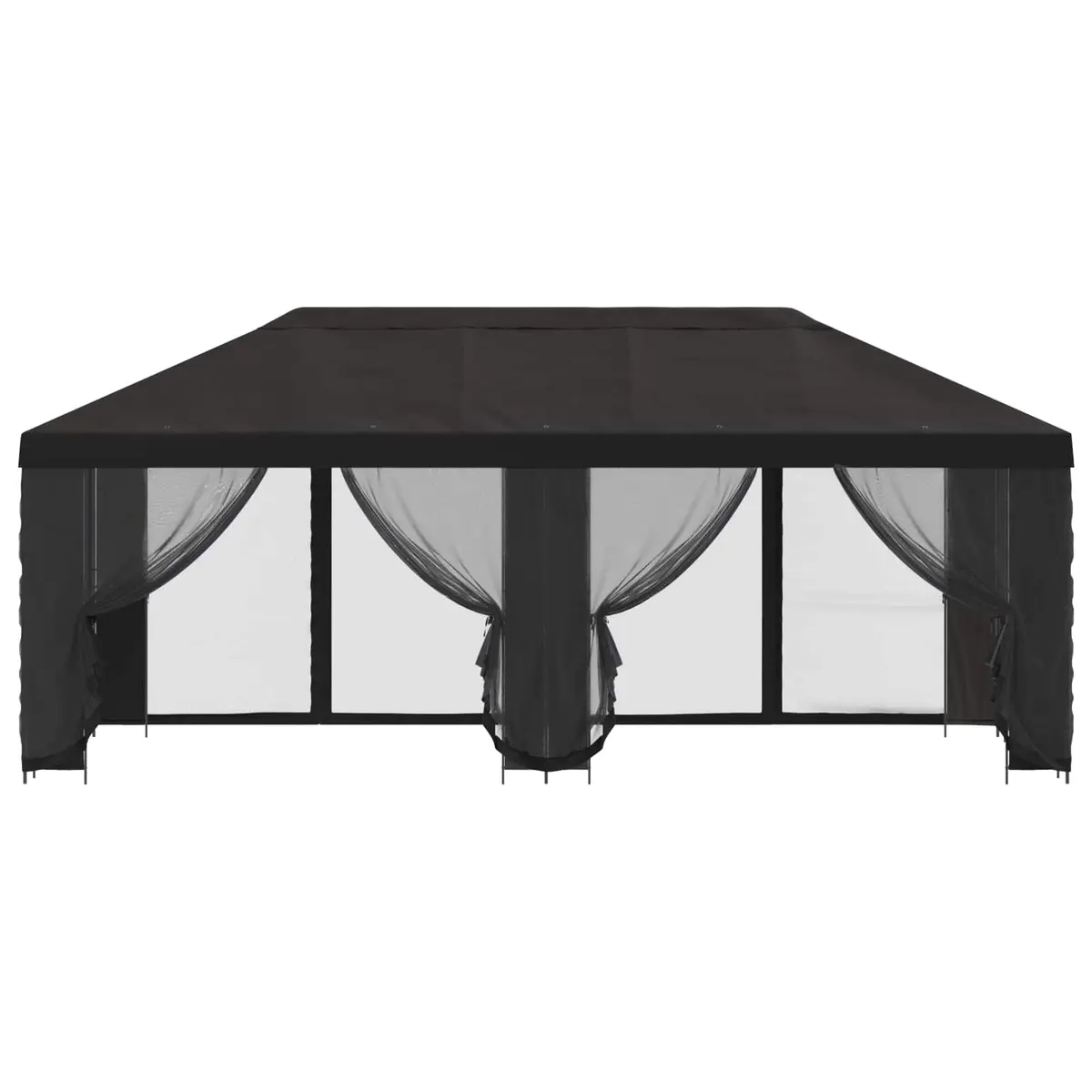 Garden Gazebo Outdoor Canopy 6x3m with Mesh Sidewalls Anthracite for Patio