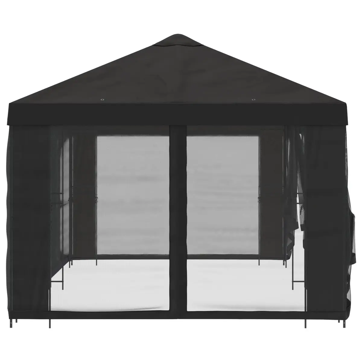 Garden Gazebo Outdoor Canopy 6x3m with Mesh Sidewalls Anthracite for Patio