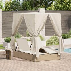 Double Sun Lounger: Dimensions 205 x 129 x 200 cm