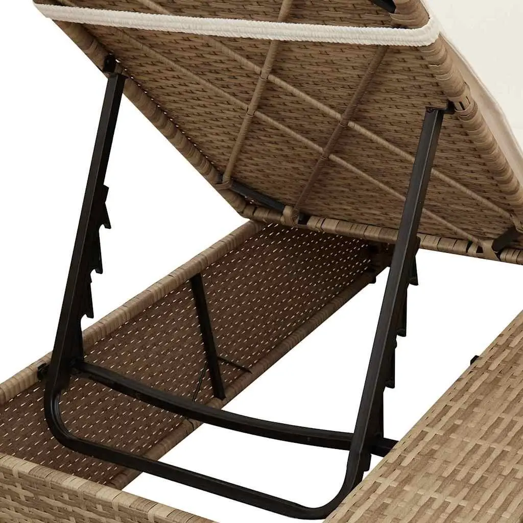 Double Sun Lounger Outdoor Bed with Roof Curtains Adjustable Backrest for Garden 205 x 129 x 200 cm