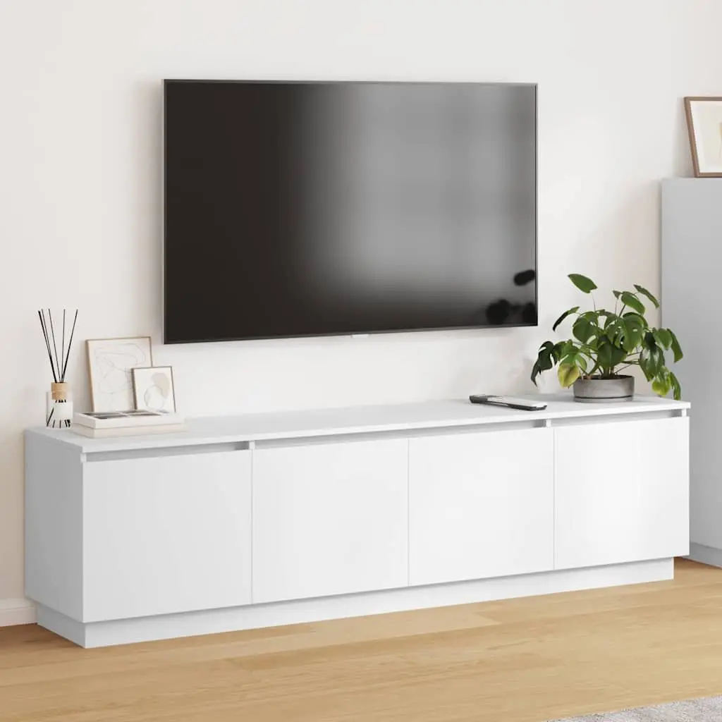 TV Cabinet for Living Room 180x38x49cm LED Storage Unit Engineered Wood