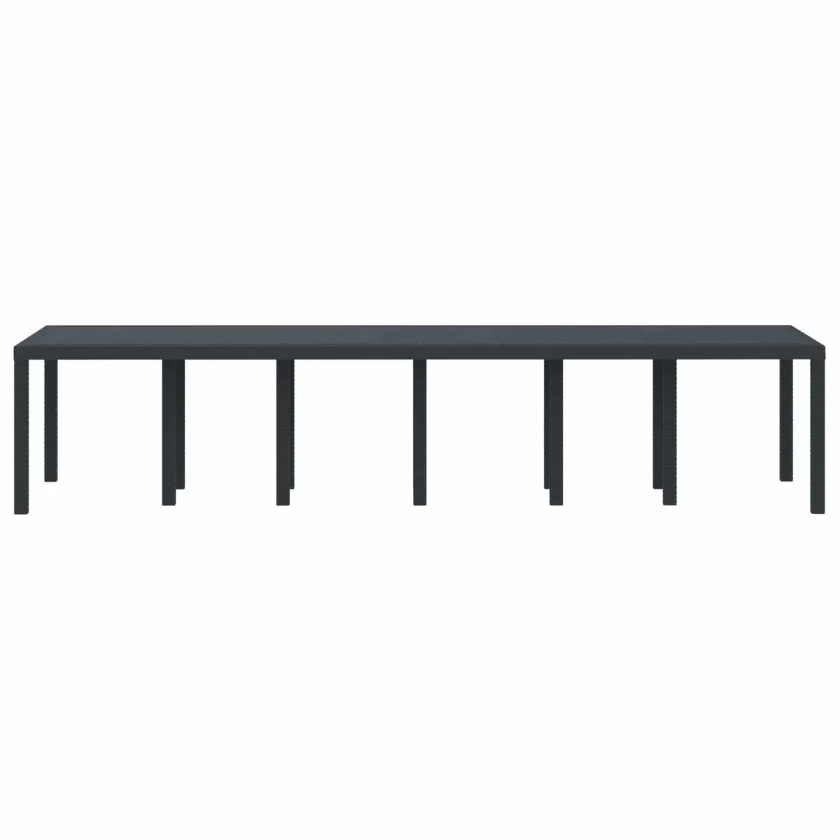 Rectangular Anthracite Garden Table