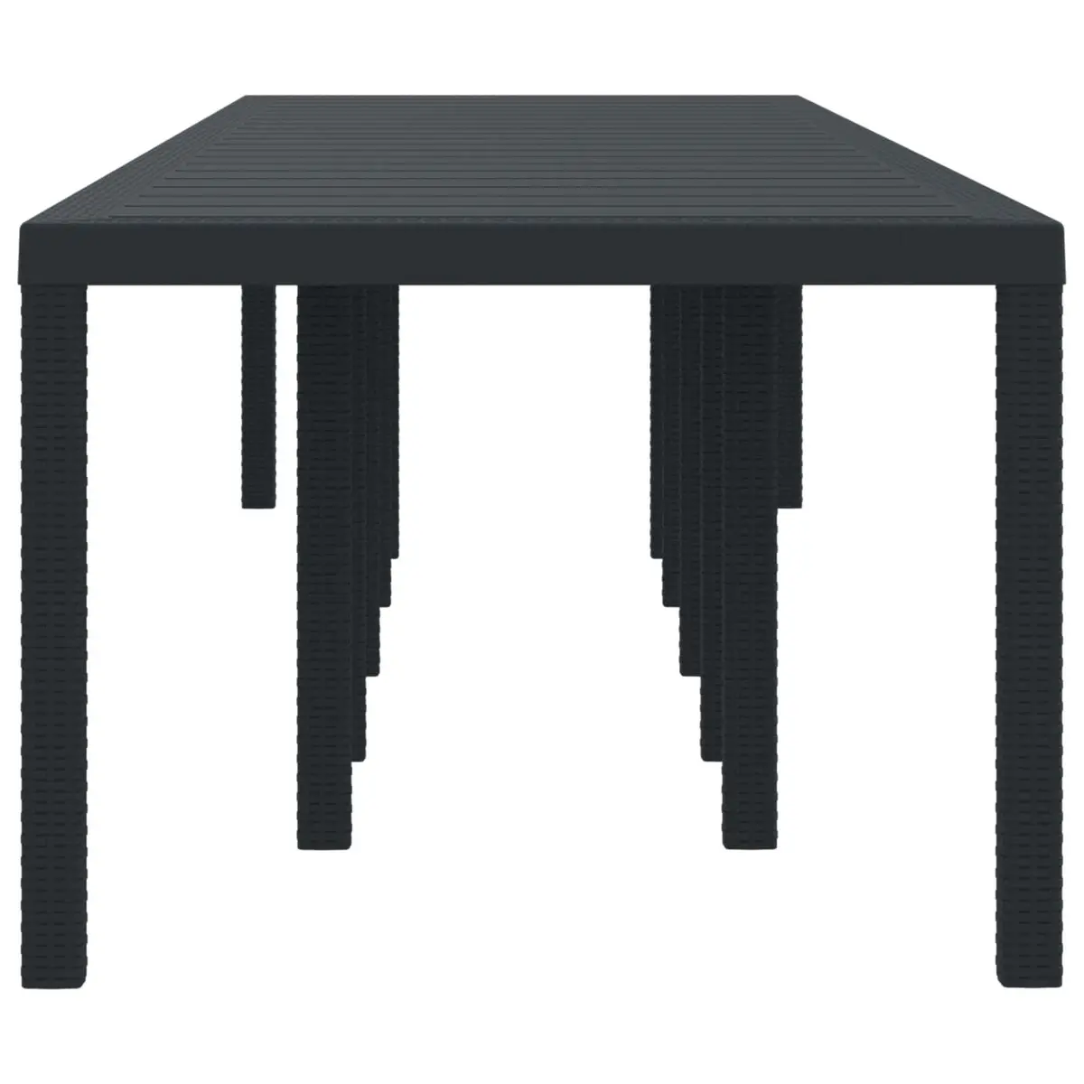 Rectangular Anthracite Garden Table