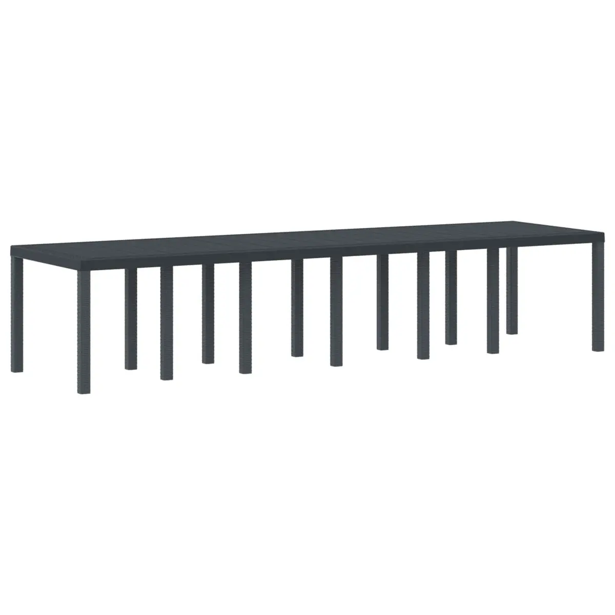 Rectangular Anthracite Garden Table