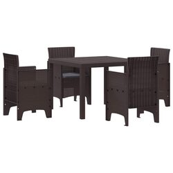Specifications of 5-Piece Outdoor Dining Set with Cushions