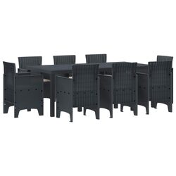 Specification-Focused 9-Piece Outdoor Dining Set