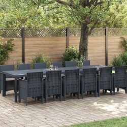 Functional 13 Piece Garden Dining Set - Anthracite