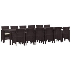 Specifications for 13-Piece Outdoor Garden Dining Set