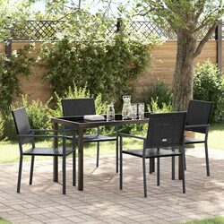 Specifications of Black PE Rattan Garden Dining Set