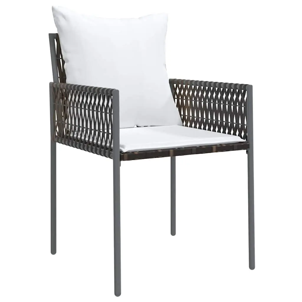 Garden Dining Set Outdoor Furniture 3 Piece Rattan Chairs Table Patio Seating