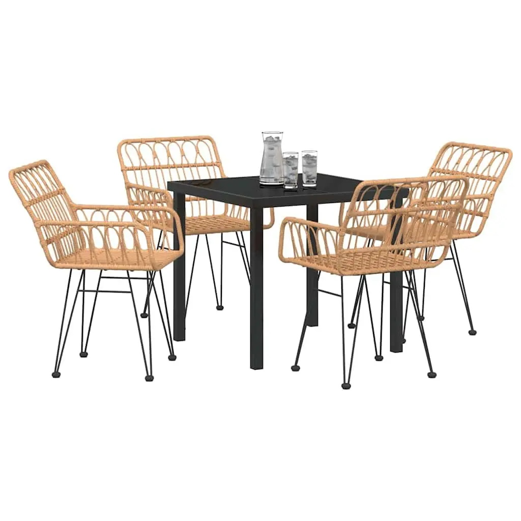 5-Piece Rectangular Garden Dining Set