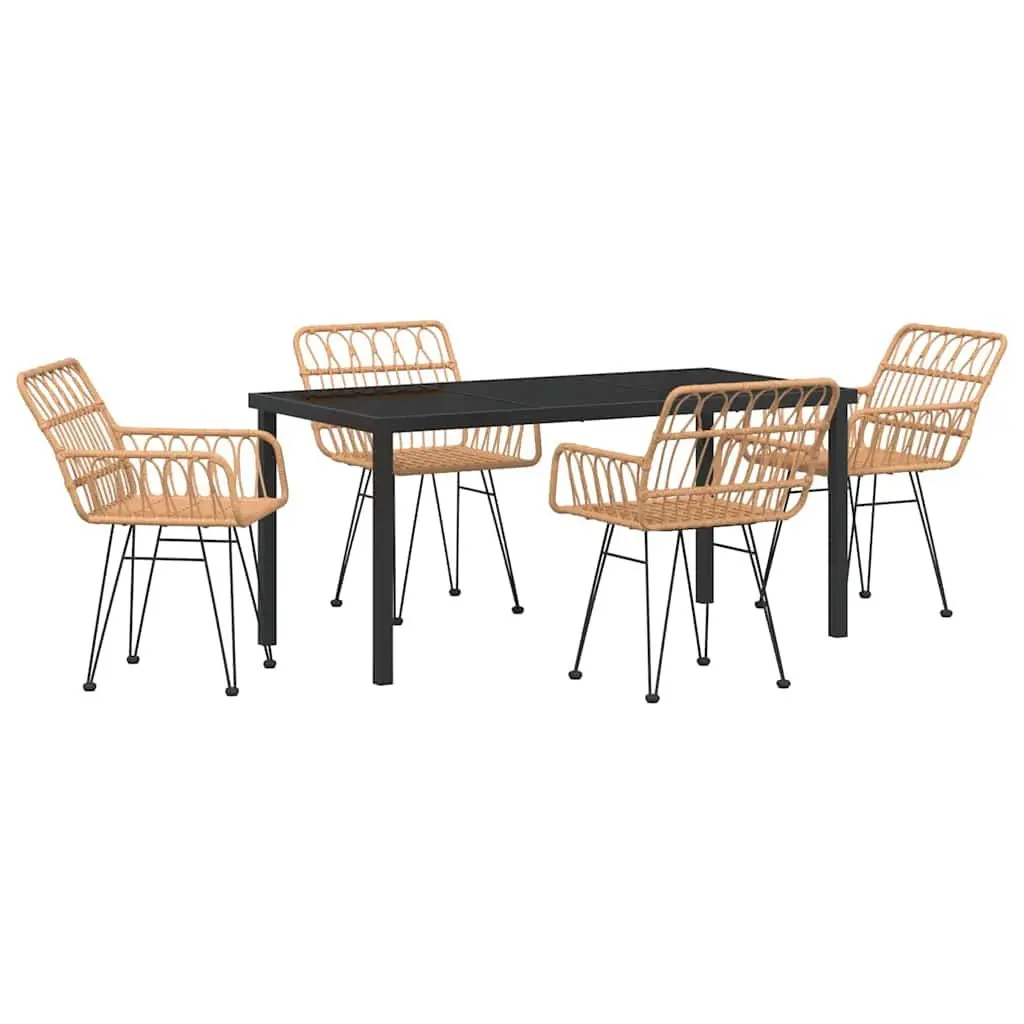 5-Piece Rectangular Garden Dining Set