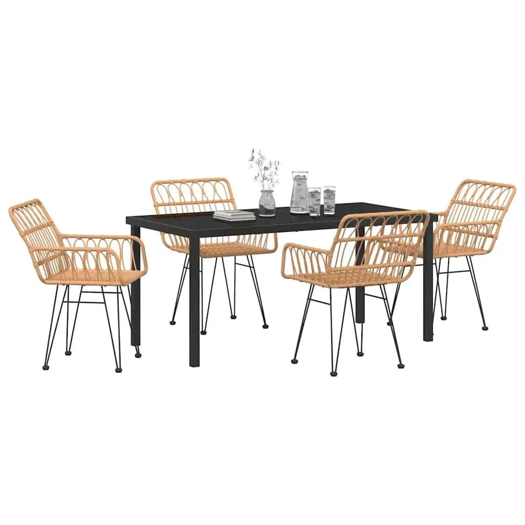 5-Piece Rectangular Garden Dining Set