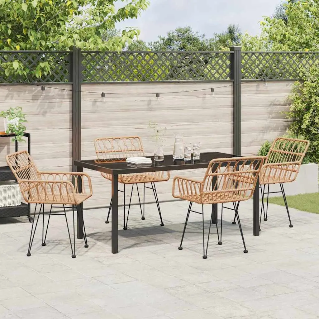 5-Piece Rectangular Garden Dining Set