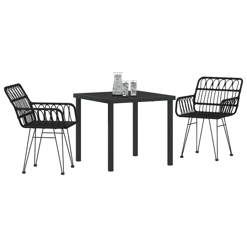 Rectangular 3-Piece Garden Dining Set