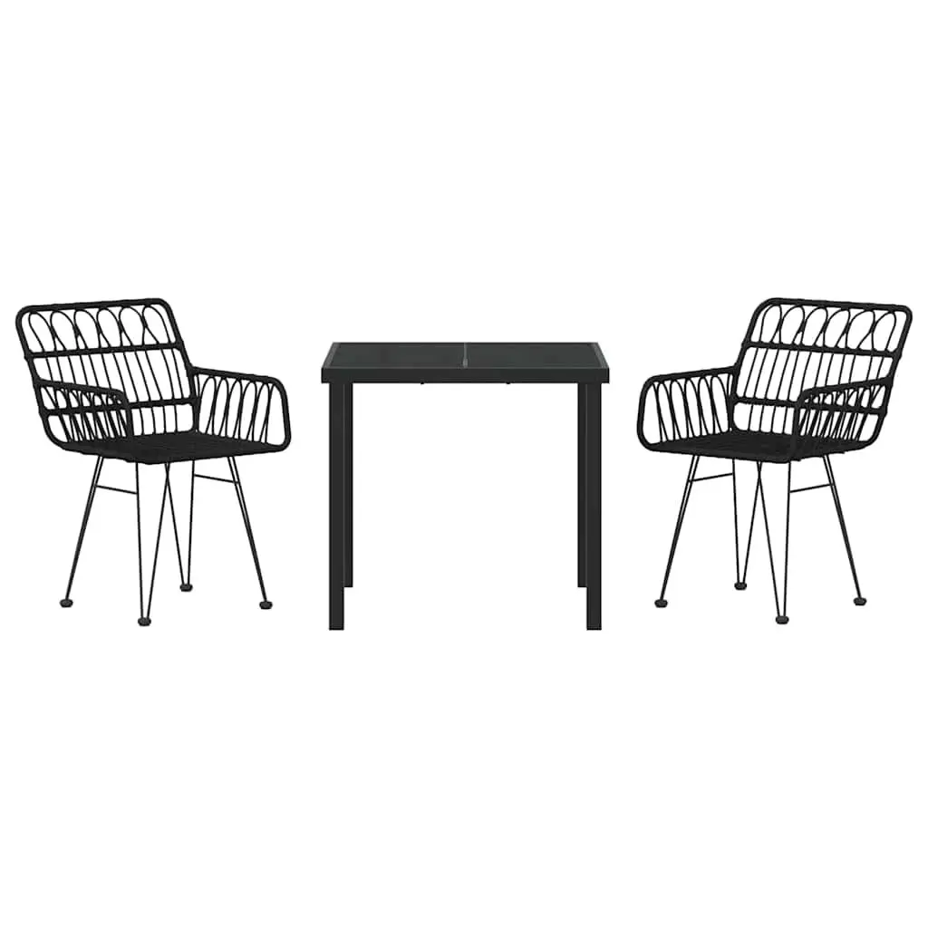 Rectangular 3-Piece Garden Dining Set
