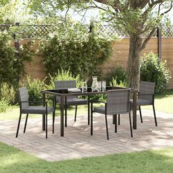 Garden Dining Set Specifications: 5-Piece Furniture Set