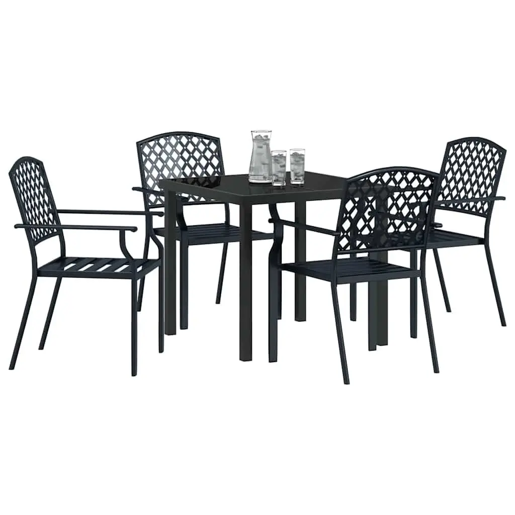5-Piece Anthracite Dining Set