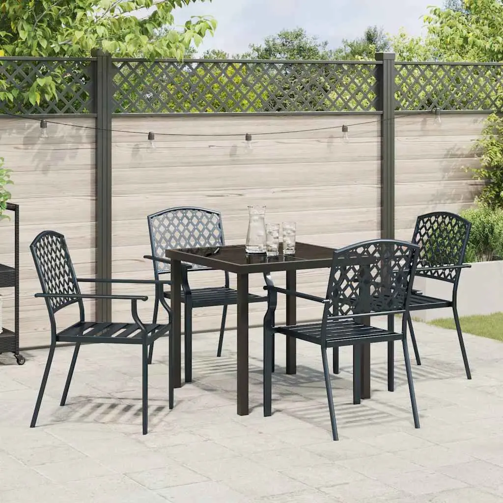 5-Piece Anthracite Dining Set