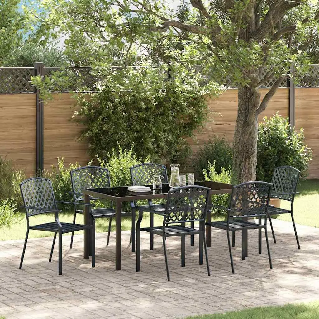7-Piece Anthracite Dining Set