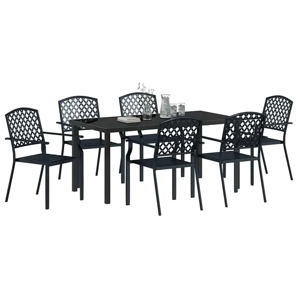7-Piece Anthracite Dining Set