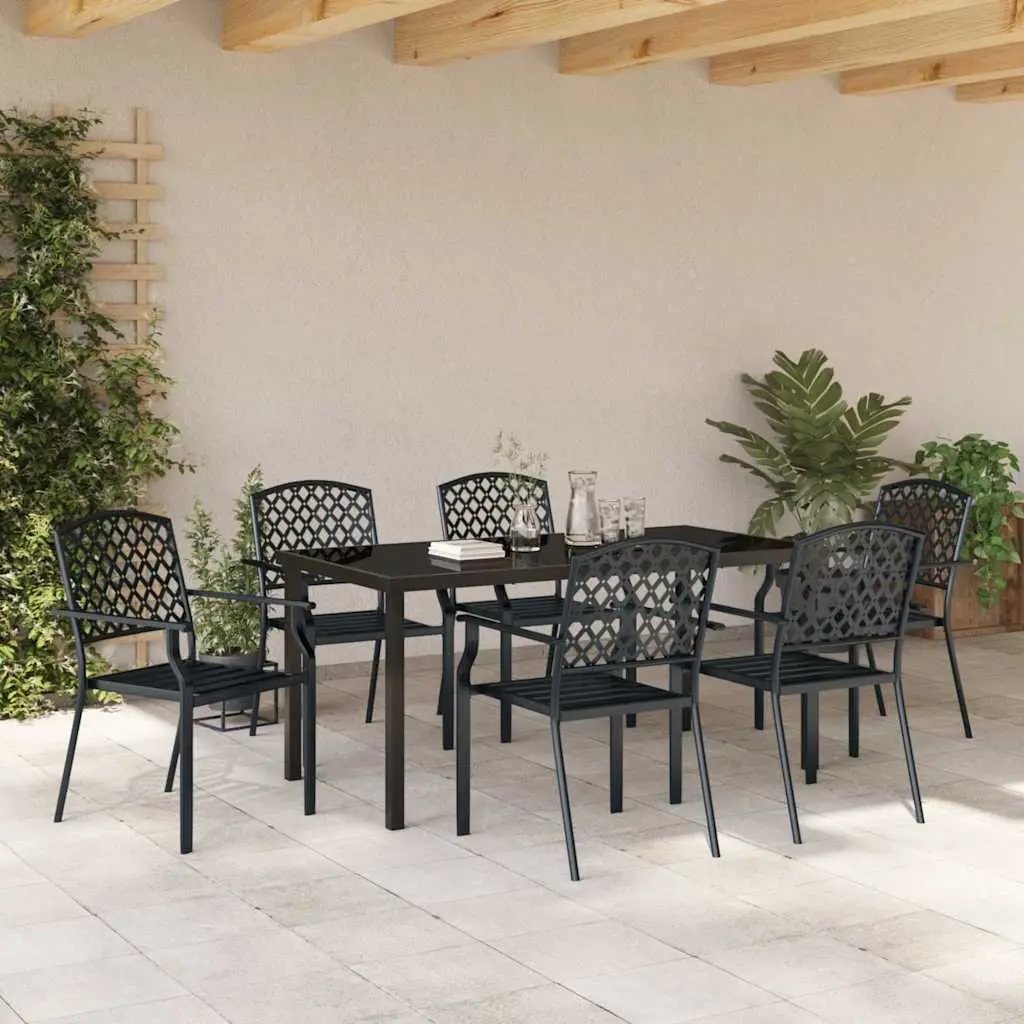 7-Piece Anthracite Dining Set