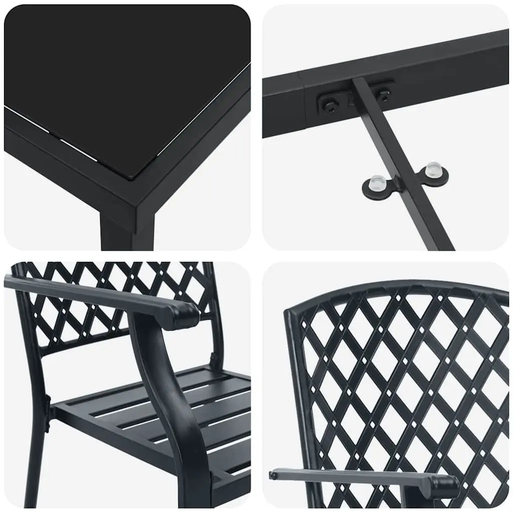 7-Piece Anthracite Dining Set