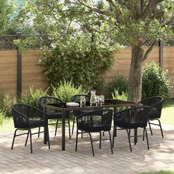 Specifications of 7-Piece Outdoor Dining Set in Black