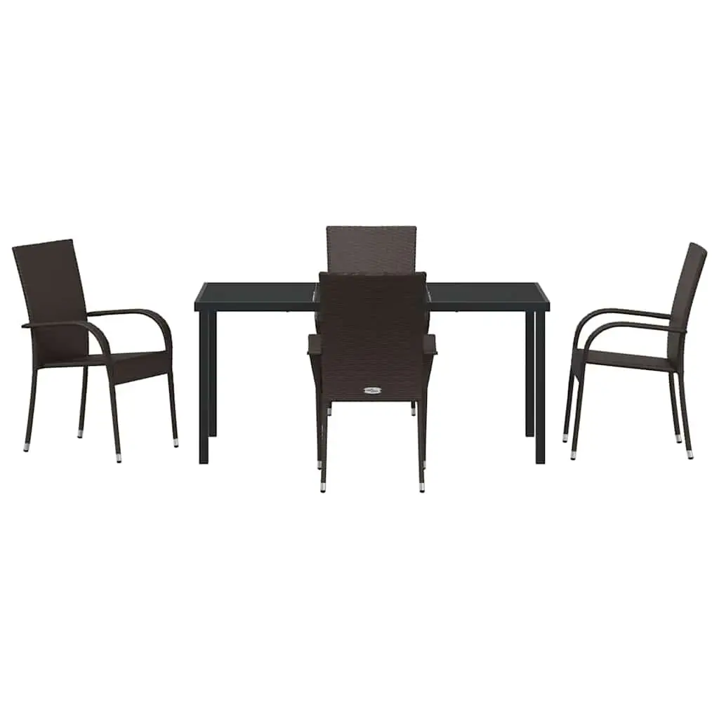 Rectangular 5-Piece Garden Dining Set